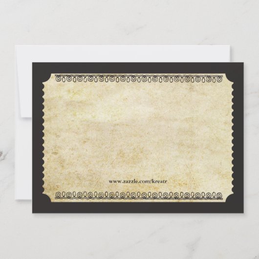 Invitation Billet vidéo (Dos)