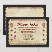 Invitation Billet vidéo (Devant / Derrière)
