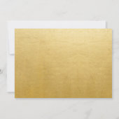 Invitation Billet VIP 50e anniversaire Faux Or (Dos)