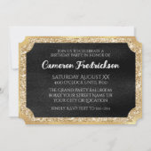 Invitation Billet VIP Black and Gold (Dos)