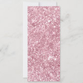 Invitation Billet VIP Paillettes Roses (Dos)