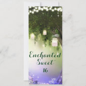 Invitation Billet VIP Sweet 16 Party Enchanted Forest Access (Dos)