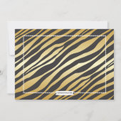 Invitation Billet VIP Zebra Glam Sweet 16 Anniversaire (Dos)