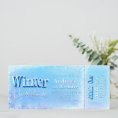 Invitation Billet Winter Onederland (Debout devant)