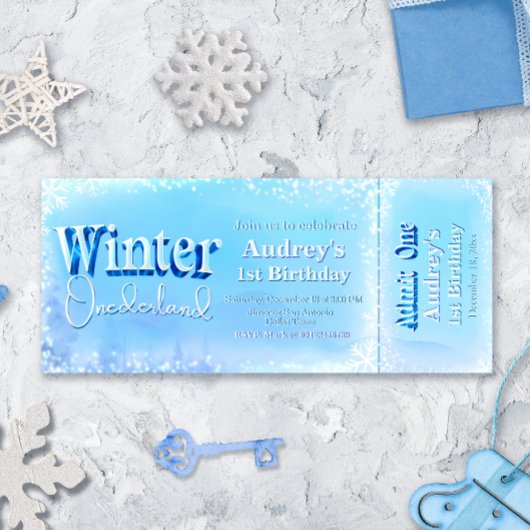 Invitation Billet Winter Onederland