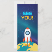 Invitation Billets d'anniversaire de l'astronaute Planètes sp (Dos)