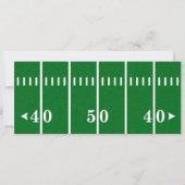 Invitation Billets de football de première année en bas 1er a (Dos)