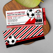 Invitation Billets de football Pass Anniversaire Fête Invitat