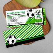 Invitation Billets de football Pass Anniversaire Fête Invitat
