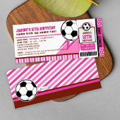 Invitation Billets de football Pass Anniversaire Fête Invitat