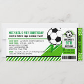 Invitation Billets de football Pass Anniversaire Fête Invitat (Devant)