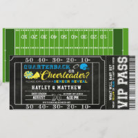 Billets de football Quarterback ou Pom-pom girl bé