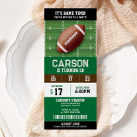 Billets de la fête d'anniversaire de football