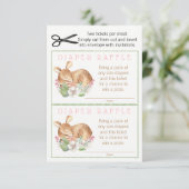 Invitation Billets de roussettes de chevaliers de bois (Debout devant)