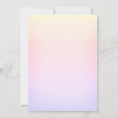 Invitation Billets de rousseur de couches Baby shower arc-en- (Dos)