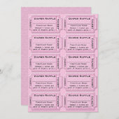 Invitation Billets de rousseur de couches Baby shower mignon (Devant / Derrière)