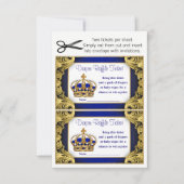 Invitation Billets de rousseur Prince Baby Boy (Devant)