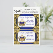 Invitation Billets de rousseur Prince Baby Boy (Debout devant)