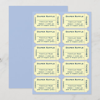 Invitation Billets de tirage au sort de couches