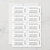 Invitation Billets de tombola pour couches (Devant)