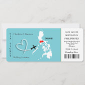 Invitation Billets d'embarquement Mariage Philippines (Devant)