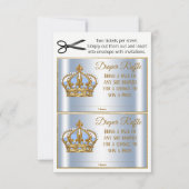 Invitation Billets Prince Diaper Raffle (Devant)