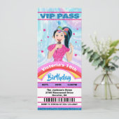 Invitation Billets VIP Star Singer VIP Anniversaire (Debout devant)