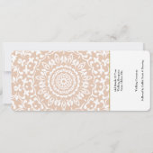 Invitation Billetterie Maldives de mariage de destination (Dos)