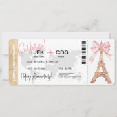 Invitation Billetterie Paris Surprise Anniversaire (Devant)