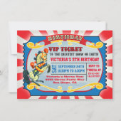 Invitation Billetterie VIP pour la fête d'anniversaire du cir (Devant)