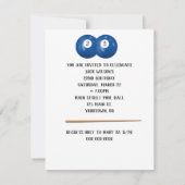 Invitation Billiard Balls 22e anniversaire (Dos)