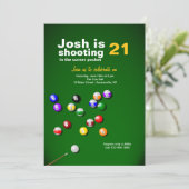 Invitation Billiards (Debout devant)