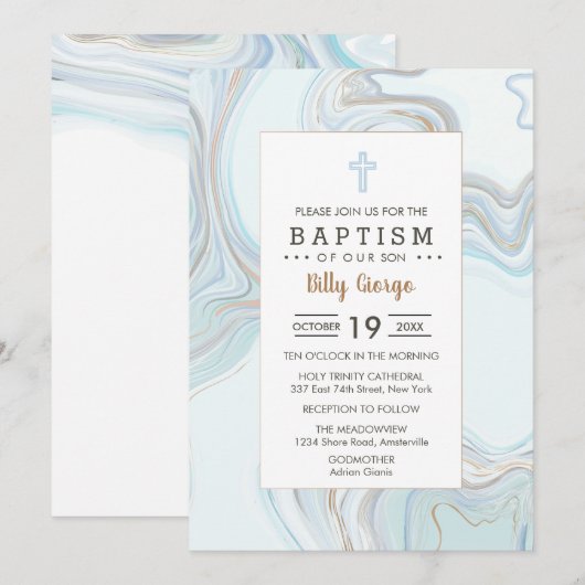 Invitation Billy (Devant / Derrière)