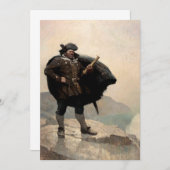 Invitation Billy Bones, île au trésor par N. C. Wyeth (Devant / Derrière)