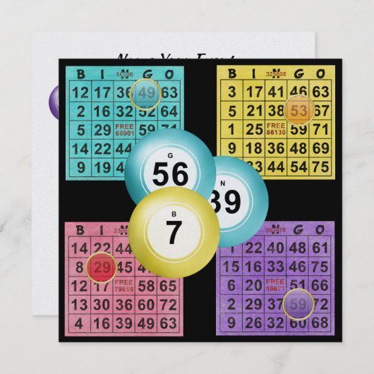 Invitation BINGO (Devant / Derrière)