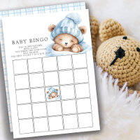 Bingo Baby shower de l'ours