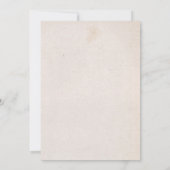 Invitation Bingo Baby shower des animaux forestiers (Dos)