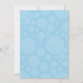 Invitation Bingo baby shower - Rubber Ducky Thème - Bleu (Dos)