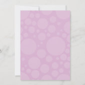 Invitation Bingo baby shower - Rubber Ducky Thème - Lilac (Dos)