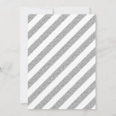 Invitation Bingo Bachelorette Argent, Jeu De Fête, Défi (Dos)