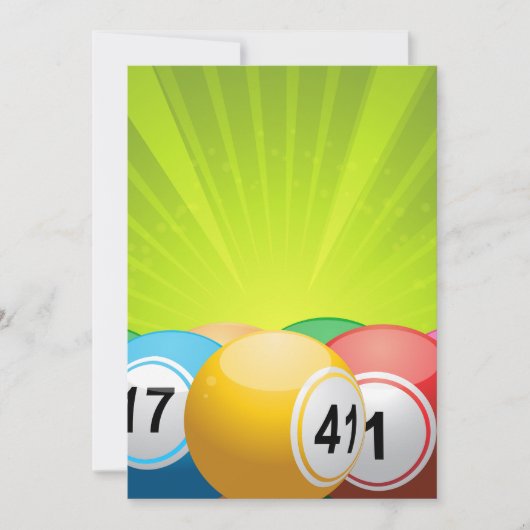 Invitation Bingo Balls (Devant)