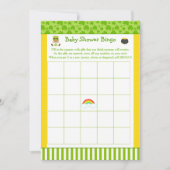 Invitation Bingo de Baby shower afro-américain st patrick (Devant)