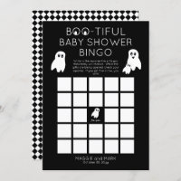 Bingo de Baby shower pour Halloween Fantômes