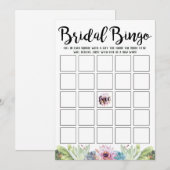 Invitation Bingo de Fêtes des mariées successives (Devant / Derrière)