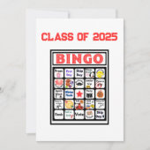 Invitation Bingo de la classe aînée (Devant)