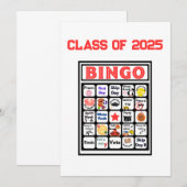 Invitation Bingo de la classe aînée (Devant / Derrière)