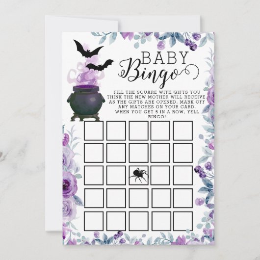 Invitation Bingo du Baby shower de brasserie pour bébés (Devant)
