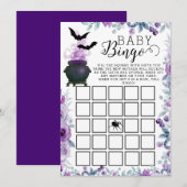 Invitation Bingo du Baby shower de brasserie pour bébés (Devant / Derrière)