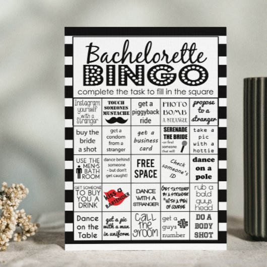 Invitation Bingo, Jeu De Fête, Défi