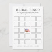 Invitation Bingo nuptiale | Français Macaron (Devant)